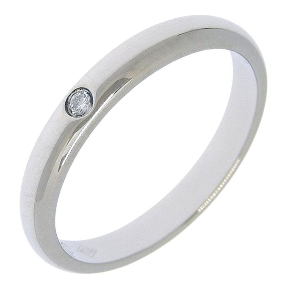Cartier Wedding Ring Pt950 Platinum Diamond Ring Size 5